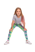 Leggings deportivos largos para niños con estampado de ESTRELLAS y rayas