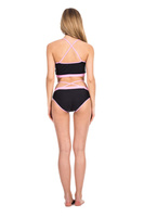 SHORTS Short Straps Women's for Dance Pole Dance Fitness Black - Pink