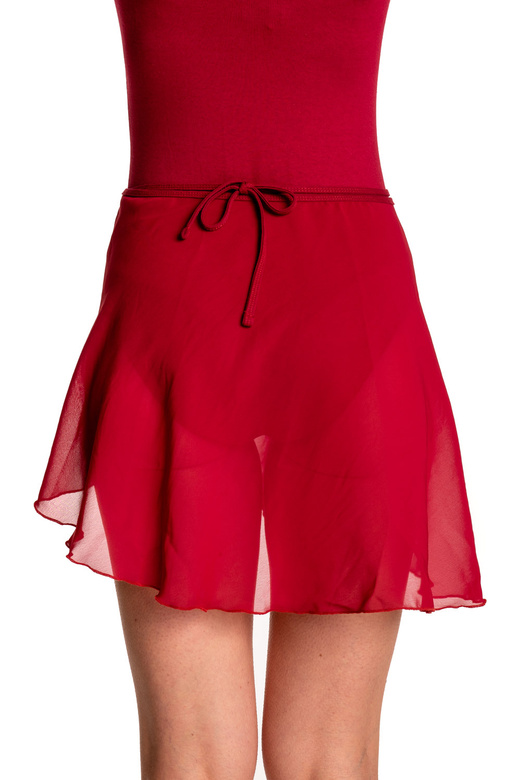 Fusta de antrenament din sifon legata - BALET si GYMNASTIC burgundy