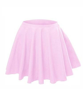 Falda círculo acampanada - rosa