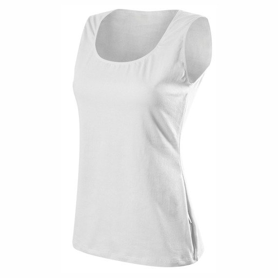 Ärmellose Bluse - weiß