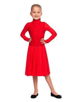 Tournament dance dress - FIRST STEP VIP red.