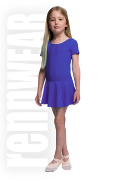 Turquoise Lycra Body with Short Skirt