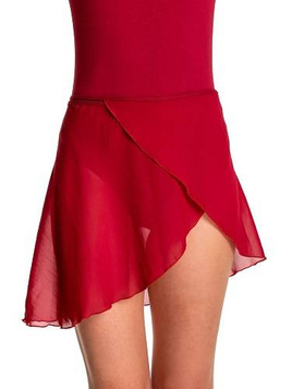 Chiffon Tie Training Skirt for Ballet and Gymnastics - Burgundy