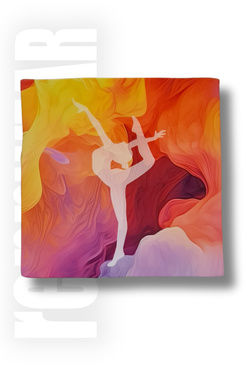 Poduszka do rozciągania 30x30x4 cm (biała gimnastyczka) | sublimacja | rennWEAR