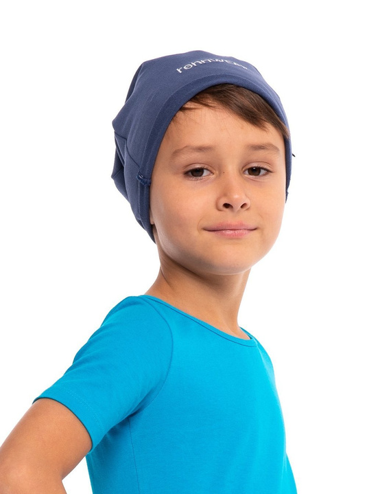 Damen Herren Kinder rennWEAR Trainingsmütze - Denim