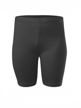 Korta sportleggings för kvinnor, män och barn, bomull, grafit