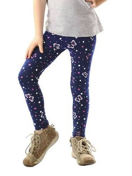 Lange Leggings für Kinder mit BUTTERFLY-Print