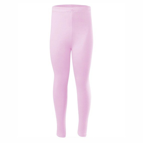 Leggings sportivi per bambini da donna e da uomo con gamba lunga in cotone rosa