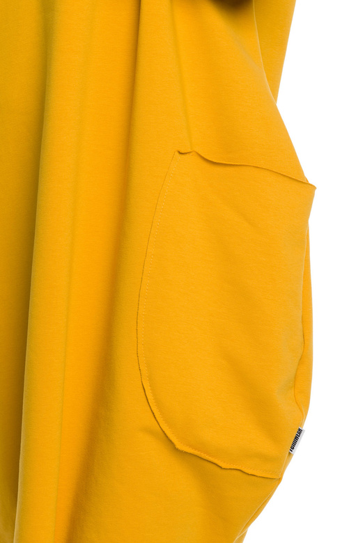 Oversized Mustard Women's Dress Tunic Blouse