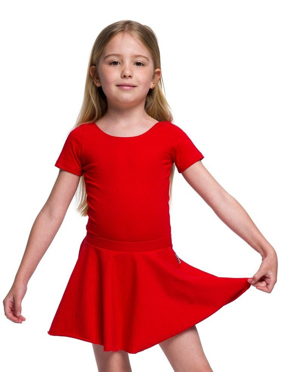 Põletatud ringi seelik - punane