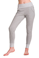 Fitted Gray Melange Women's Joggers