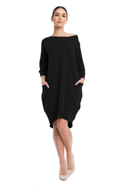 Sukienka Tunika Bluza Oversize damska czarny