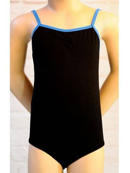 Body con spalline nero - blu