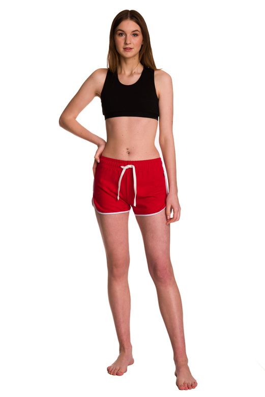 Top sportivo in cotone da donna - nero