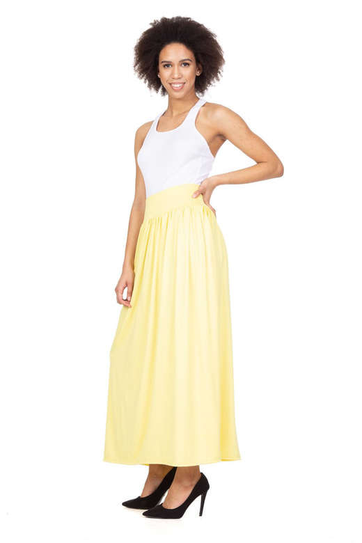 Jupe viscose MAXI - citron