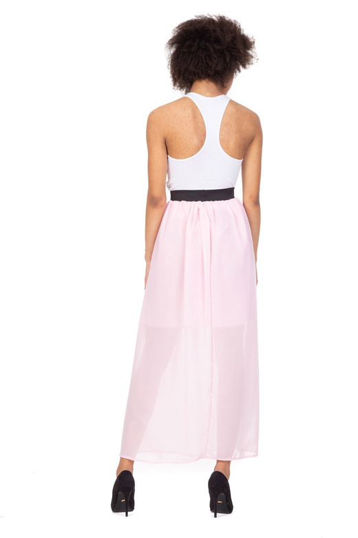 MAXI chiffon skirt - pink