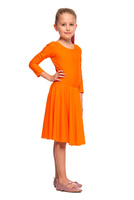 Tournament Dance Dress for Girls FIRST STEP Orange.