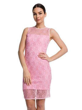 Robe en dentelle ASSORTIE - rose
