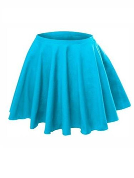 Flared circle skirt - turquoise.