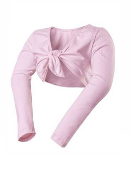 Bolero annodato per bambina COTONE rosa