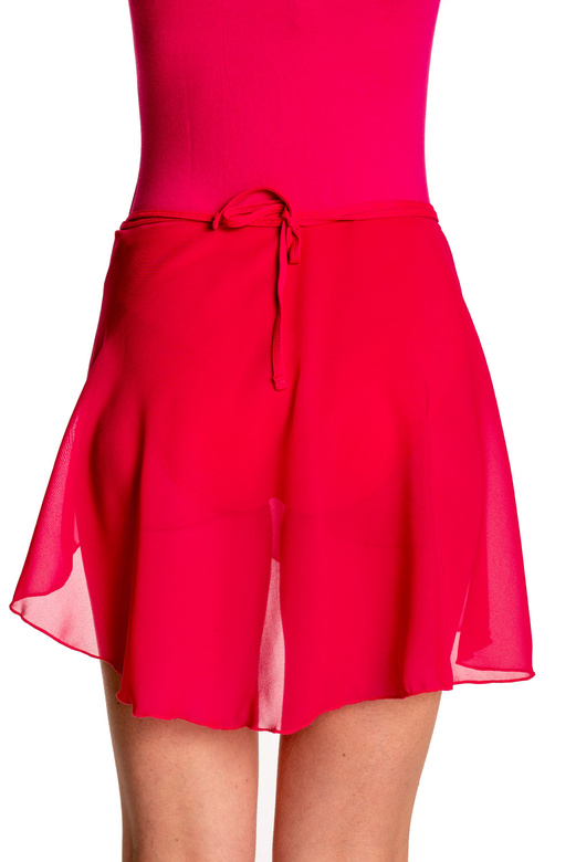 Geknoteter Trainingsrock aus Chiffon - BALLET und GYMNASTIC fuchsia