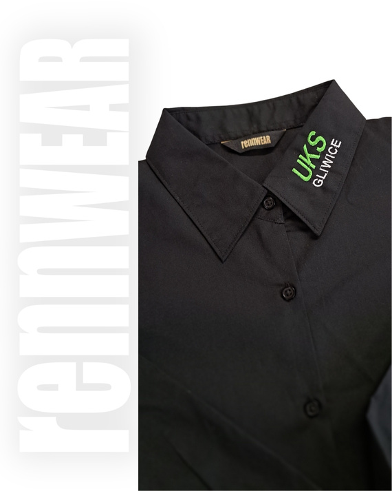 Koszula sędziowska | haft komputerowy | rennWEAR | PRODUKT z LOGO i GRAFIKĄ KLIENTA