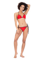 BIKINI apatinis maudymosi kostiumėlis - RENNWEAR raudonas