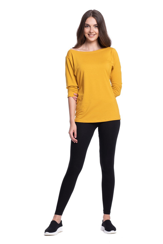 Leggings sportivi per bambini da donna e uomo con gamba lunga in cotone nero