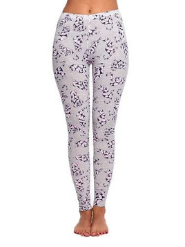 Legging de sport pour enfant à motif GEOMETRIC CATS gris