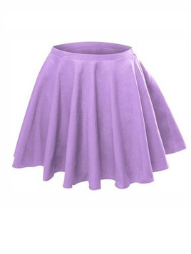 Jupe cercle évasée - lilas