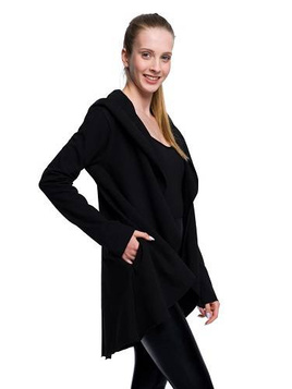 Schwarze Strickjacke für Damen und Kinder