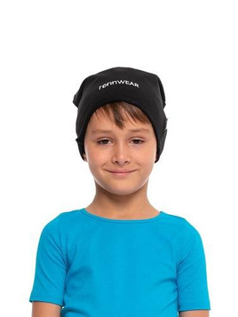 RennWEAR black unisex kids' beanie