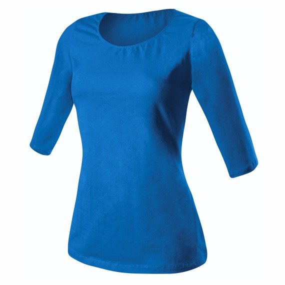 T-shirt manches 3/4 - bleu bleuet