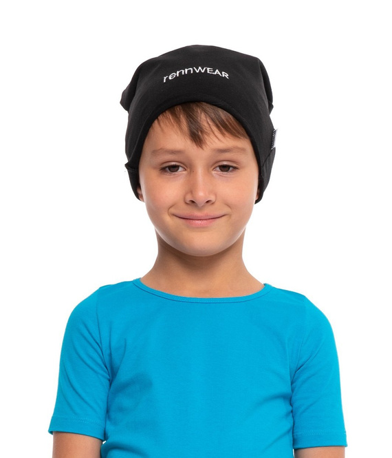 Berretto da tuta per bambini da uomo donna RennWEAR - nero