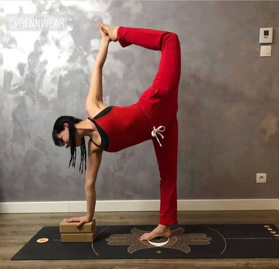 Pantaloni de trening drepti, lungi, roșii