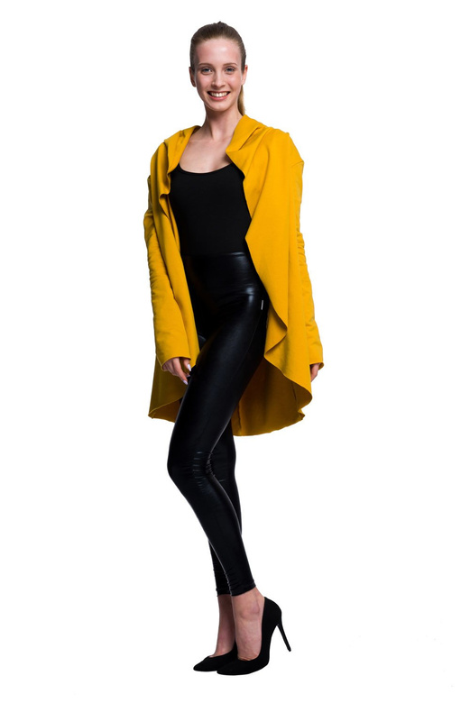 Cardigan senape da donna e da bambino