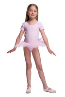 Rövid ujjú TUTU body - rózsaszín