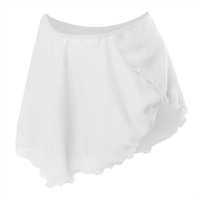 Chiffon Tie Training Skirt for Ballet and Gymnastics - White