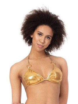 Bañador top bikini - ORO