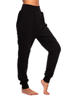 Pantalon de survêtement femme homme enfant avec entrejambe inférieur escarpins noirs