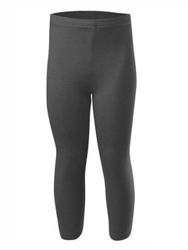 Leggings sportivi 3/4 gamba per donna, uomo e bambino, cotone, grafite