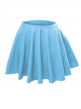 Falda círculo acampanada - azul cielo