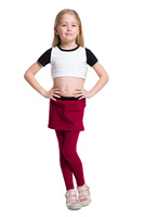 Hosszú leggings bordó szoknyával