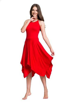 Kleid quadratisch - rot