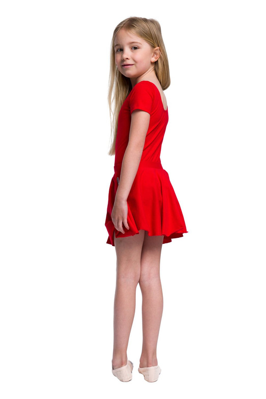 Flared Circle Skirt - Red