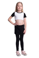 Leggins largos con falda negra