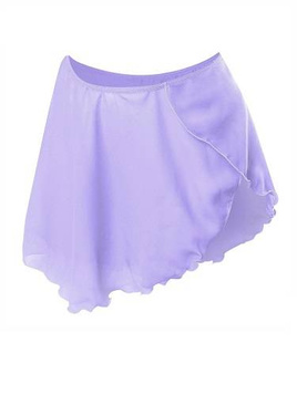 Chiffon Tie Skirt for Ballet and Gymnastics Training - Heather Purple