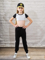 Children's black pump sweatpants.