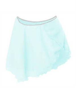 Falda de entrenamiento de gasa anudada - ballet y gimnasia blue melange grey